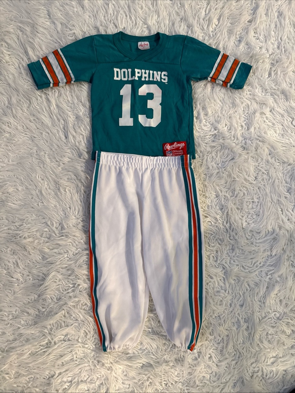 Dolphins Jersey and Pants Matching Outfit Youth Size 7